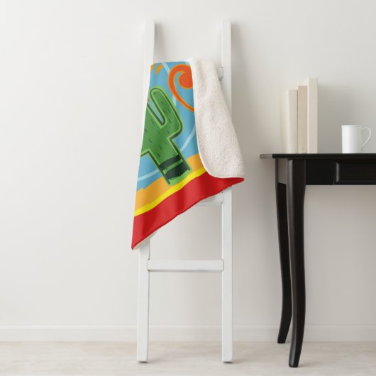 Frida Kahlo Cactus Graphic Sherpadecke (Beispiel)