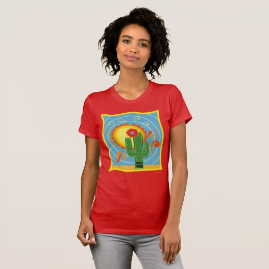 Frida Kahlo Cactus Graphic T-Shirt (Vorne ganz)