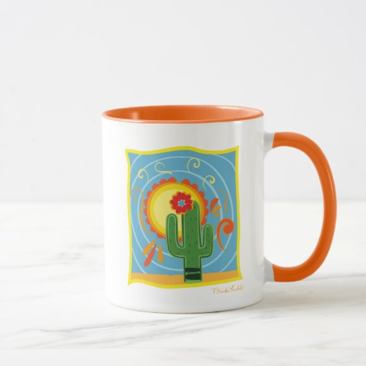 Frida Kahlo Cactus Graphic Tasse (Rechts)