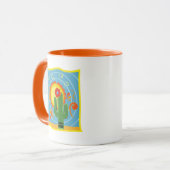 Frida Kahlo Cactus Graphic Tasse (Vorderseite Links)