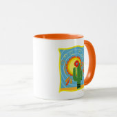 Frida Kahlo Cactus Graphic Tasse (VorderseiteRechts)