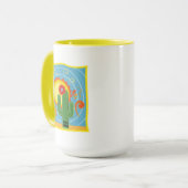 Frida Kahlo Cactus Graphic Tasse (Vorderseite Links)