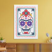 Frida Kahlo | Calavera Leinwanddruck (Insitu (Wohnzimmer))