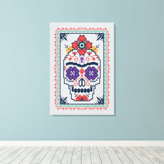 Frida Kahlo | Calavera Leinwanddruck (Insitu (Holzboden))