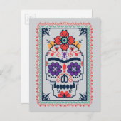 Frida Kahlo | Calavera Postkarte (Vorne/Hinten)