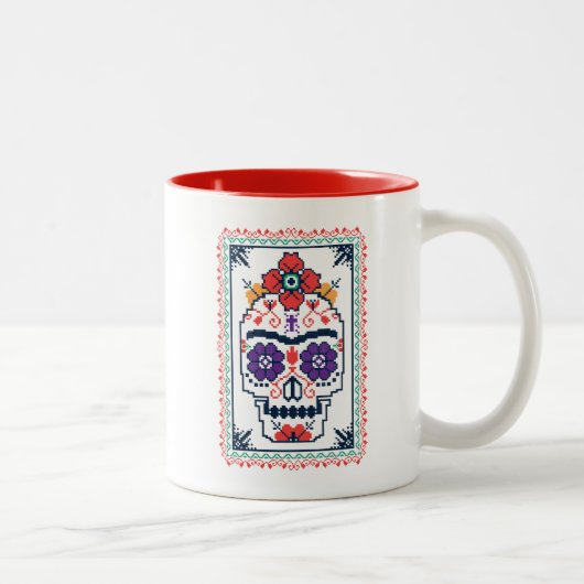 Frida Kahlo | Calavera Zweifarbige Tasse (Rechts)