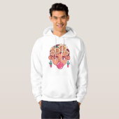Frida Kahlo Cartoon Hoodie (Vorne ganz)