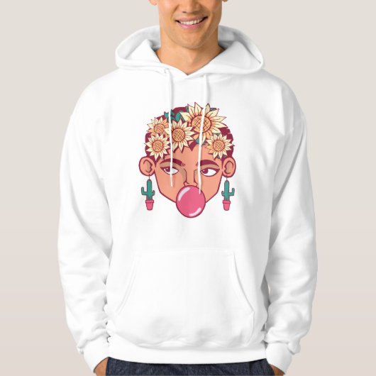 Frida Kahlo Cartoon Hoodie (Vorderseite)