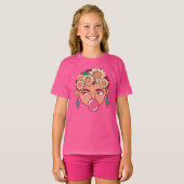 Frida Kahlo Cartoon T-Shirt (Vorne ganz)