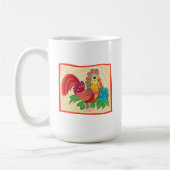 Frida Kahlo Chicken Graphic Kaffeetasse (Links)