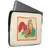 Frida Kahlo Chicken Graphic Laptopschutzhülle (Vorne Rechts)