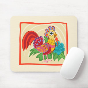Frida Kahlo Chicken Graphic Mousepad