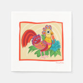 Frida Kahlo Chicken Graphic Serviette (Vorderseite)