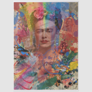 Frida Kahlo Color Splash Decoupage-Seidenpapier Seidenpapier