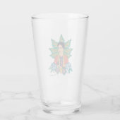 Frida Kahlo Colorful Floral Graphic Glas (Rückseite)