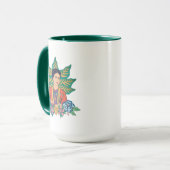 Frida Kahlo Colorful Floral Graphic Tasse (Vorderseite Links)