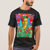 Frida Kahlo Colorful Floral T-Shirt (Vorderseite)