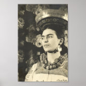 Frida Kahlo con Charola Original Poster (Vorne)