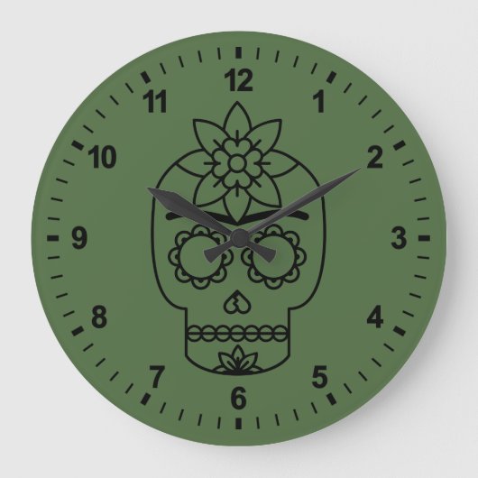 Frida Kahlo | Coyoacán Große Wanduhr (Vorderseite)