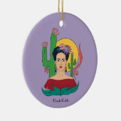 Frida Kahlo Desert Graphic Keramik Ornament (Rechts)