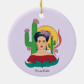 Frida Kahlo Desert Graphic Keramik Ornament (Hinten)