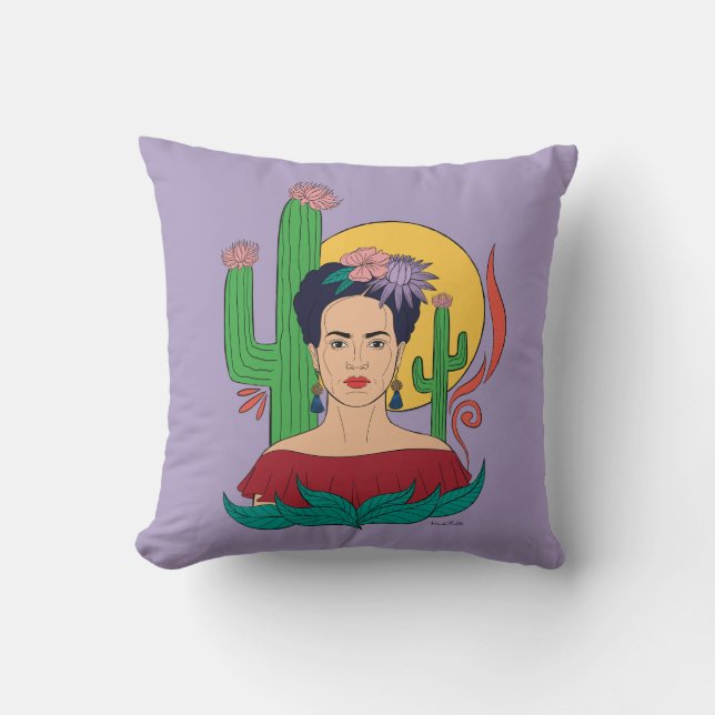Frida Kahlo Desert Graphic Kissen (Vorderseite)