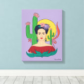 Frida Kahlo Desert Graphic Leinwanddruck (Insitu (Holzboden))