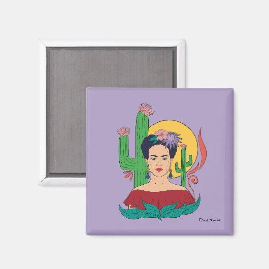 Frida Kahlo Desert Graphic Magnet (Vorderseite/Rückseite)