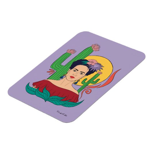 Frida Kahlo Desert Graphic Magnet (Linke Seite)