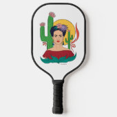 Frida Kahlo Desert Graphic Pickleball Schläger (Rückseite)