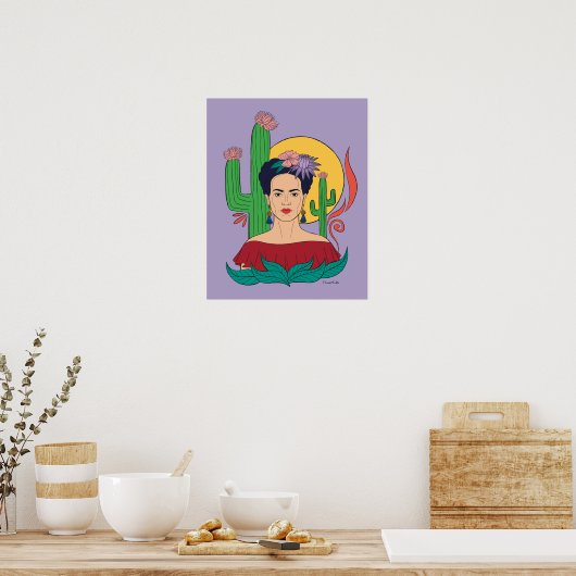 Frida Kahlo Desert Graphic Poster (Küche)