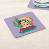 Frida Kahlo Desert Graphic Rechteckiger Pappuntersetzer (angewinkelt)