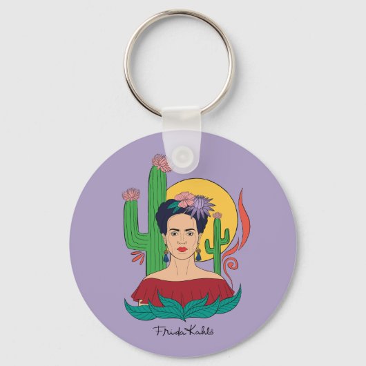 Frida Kahlo Desert Graphic Schlüsselanhänger (Vorderseite)