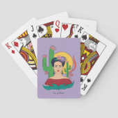 Frida Kahlo Desert Graphic Spielkarten (Rückseite)