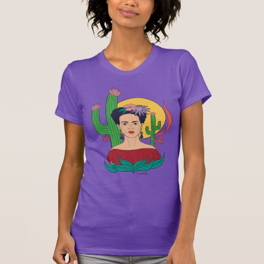 Frida Kahlo Desert Graphic T-Shirt (Vorderseite)