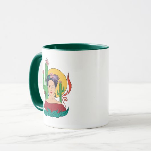 Frida Kahlo Desert Graphic Tasse (Vorderseite Links)