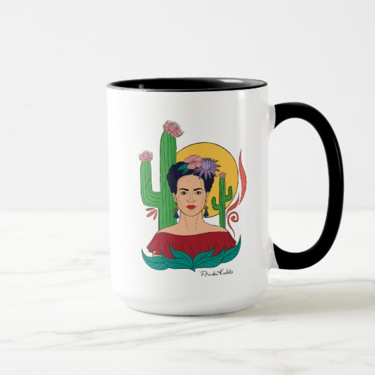 Frida Kahlo Desert Graphic Tasse (Rechts)