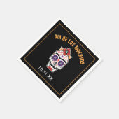 Frida Kahlo | Dia De Los Muertos Serviette (Ecke)