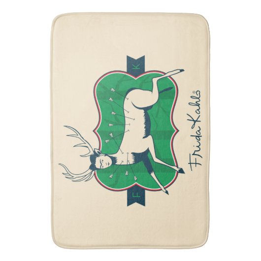 Frida Kahlo | die verletzten Rotwild Badematte (Vorderseite Vertikal)