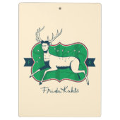 Frida Kahlo | die verletzten Rotwild Klemmbrett (Rückseite)