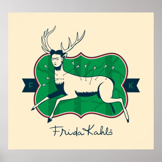Frida Kahlo | Die verwundeten Hirsche Poster (Vorne)