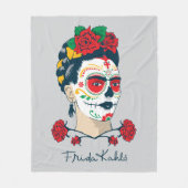 Frida Kahlo | El Día de Los Muertos Fleecedecke (Vorderseite)