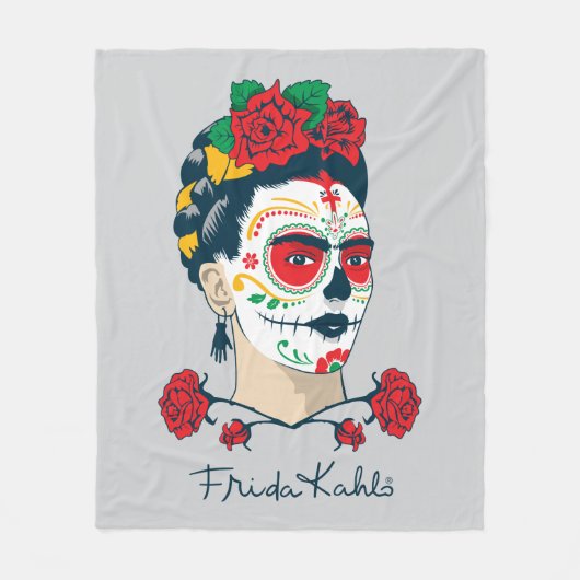 Frida Kahlo | El Día de Los Muertos Fleecedecke (Vorderseite)