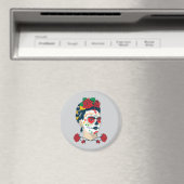 Frida Kahlo El Día de los Muertos Magnet (In Situ (Geschirrspüler))
