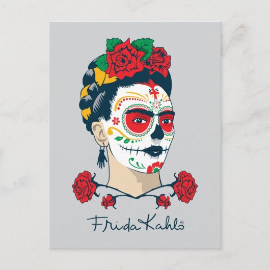 Frida Kahlo El Día de los Muertos Postkarte (Vorderseite)