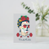 Frida Kahlo El Día de los Muertos Postkarte (Stehend Vorderseite)