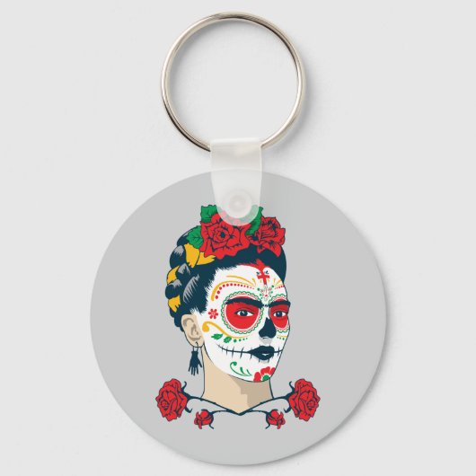 Frida Kahlo | El Día de los Muertos Schlüsselanhänger (Vorderseite)