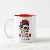 Frida Kahlo | El Día de Los Muertos Zweifarbige Tasse (Links)