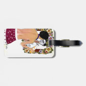 Frida Kahlo en el Espejo Portrait Gepäckanhänger (Rückseite horizontal)