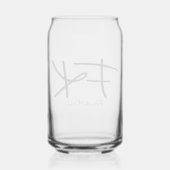 Frida Kahlo "FK" Monogramm-Signatur Dosenglas (Rückseite)